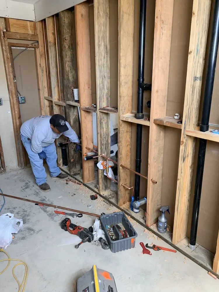 Commercial rough-in plumbing for Gas Line Repair in Parkville